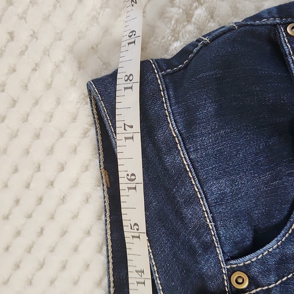 OSO WOMENS CAPRI JEANS SIZE 14 DARK BLUE COLOR - Picture 8 of 12